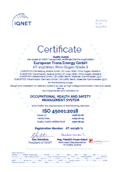 IQNET ISO 45001 IQNET ISO 45001