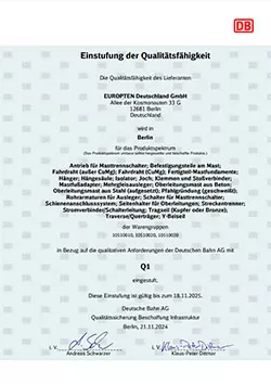 Q1 Lieferant DB (DE)
