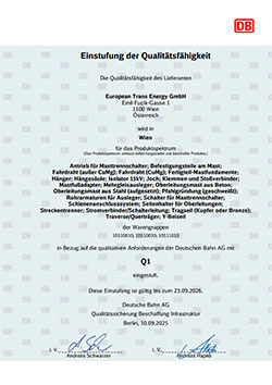 Q1 Lieferant DB Q1 Lieferant DB